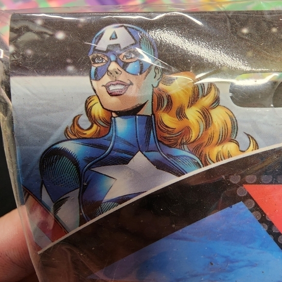 NWT Marvel American Dream Leg Warmers Halloween Costume Cosplay Women's OS New - Picture 5 of 6